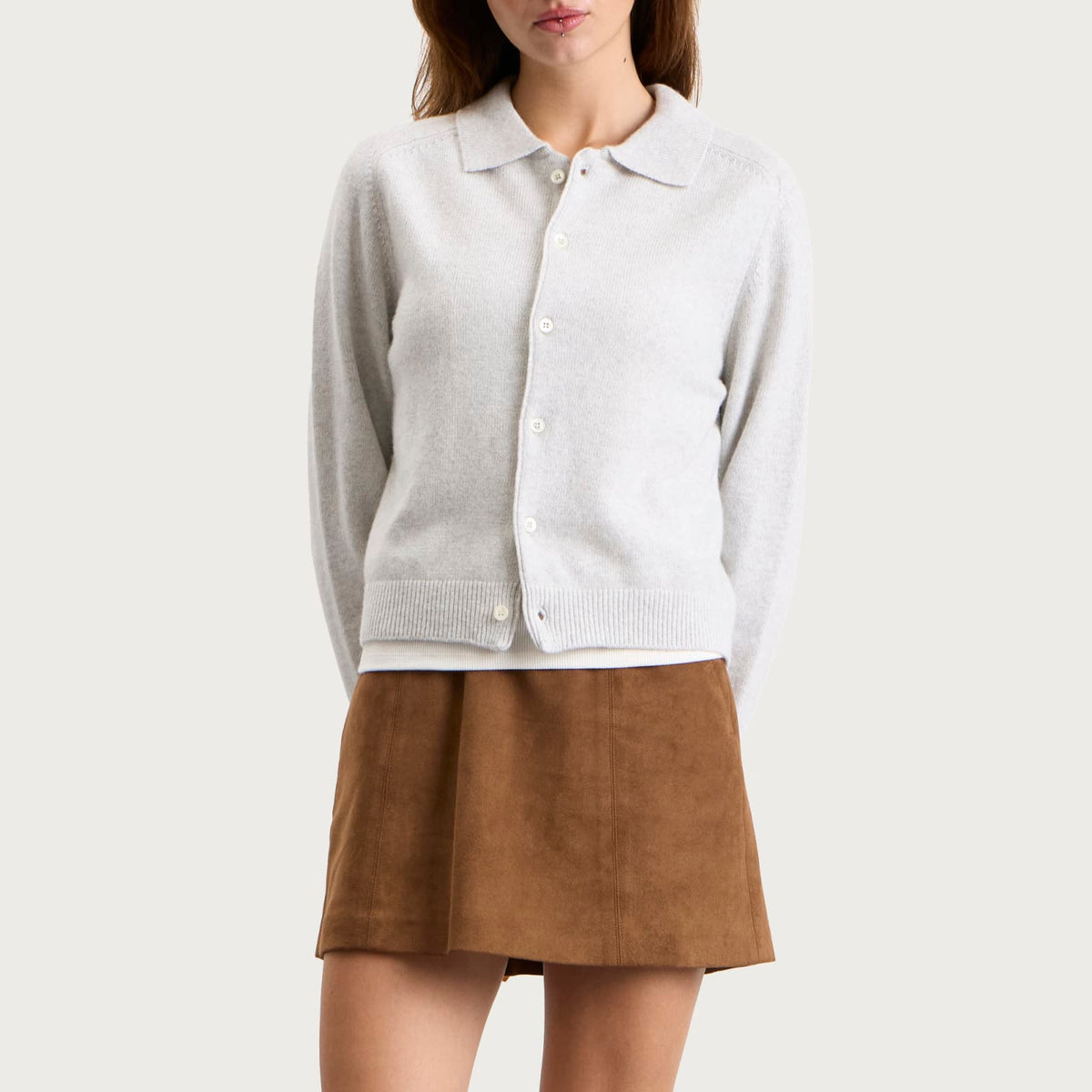 Dunst Collared Knit Cardigan