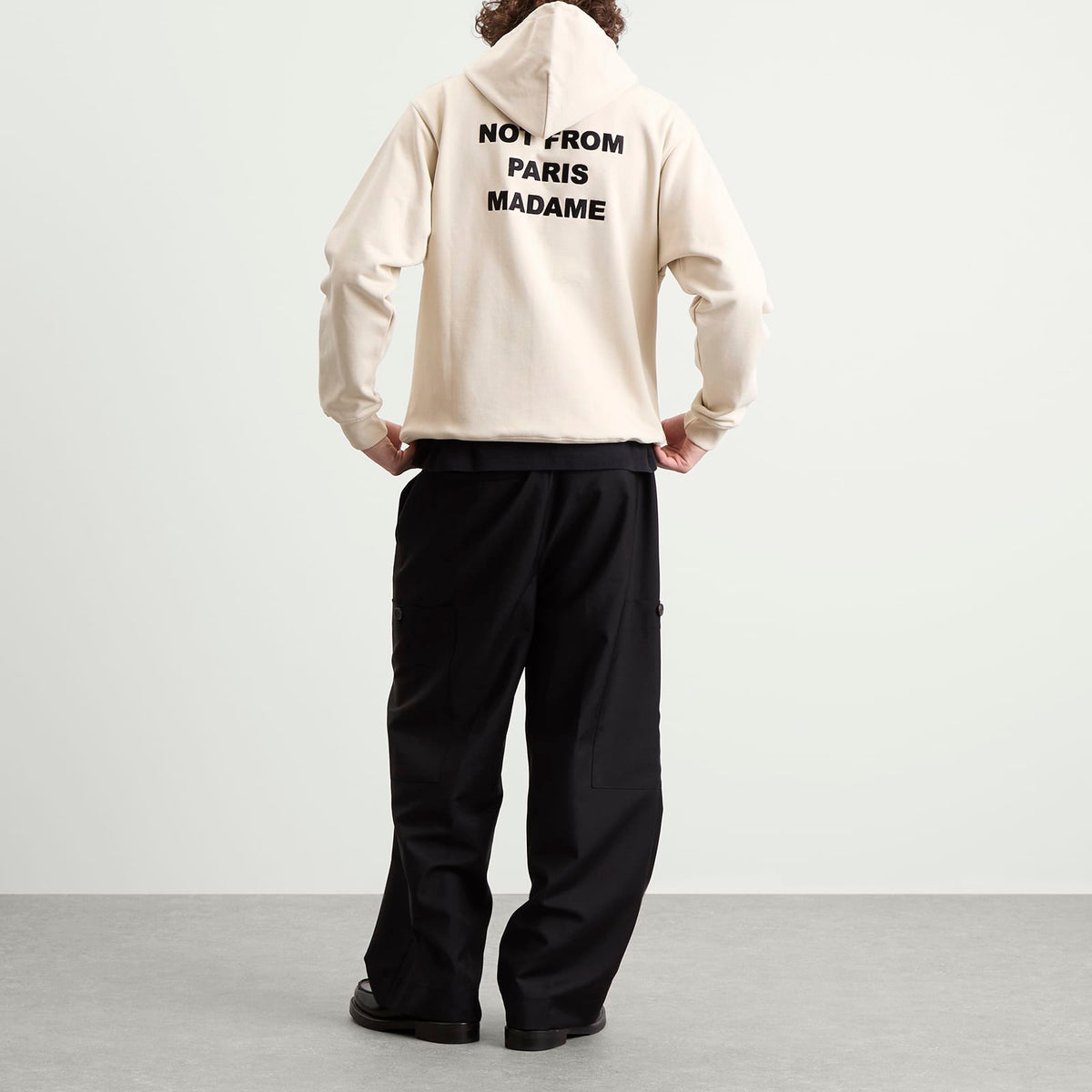 Drôle de Monsieur Not From Paris Madame Slogan Hoodie