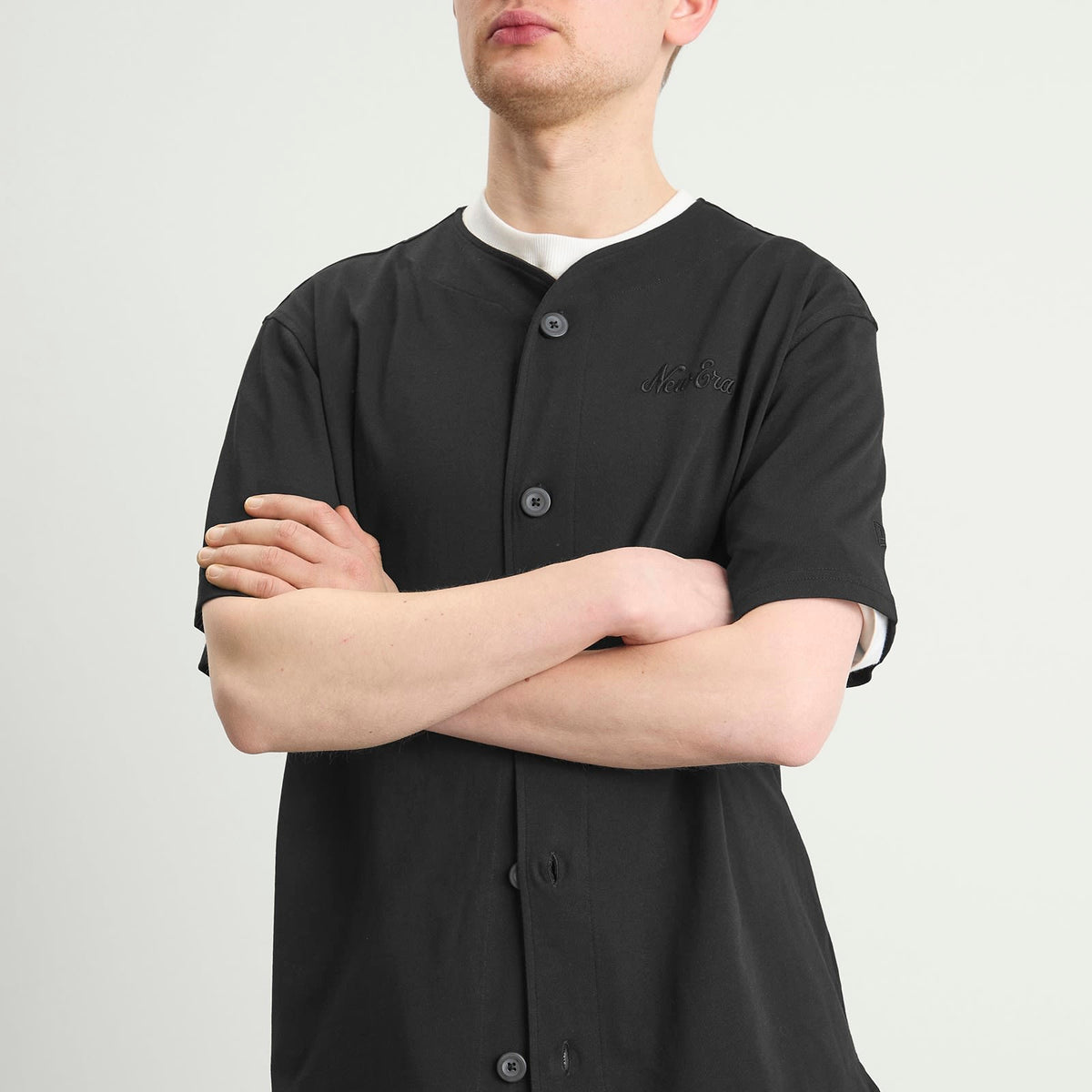 New Era Script Baseball Jersey