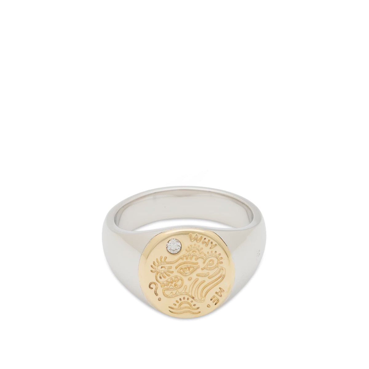 Tom Wood Why Me Ring Gold Top
