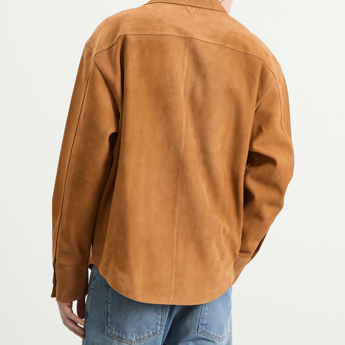 AMI Paris Suede Buttoned Overshirt