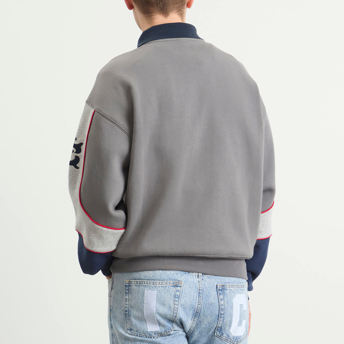 ICECREAM Collared Warm-Up Sweatshirt