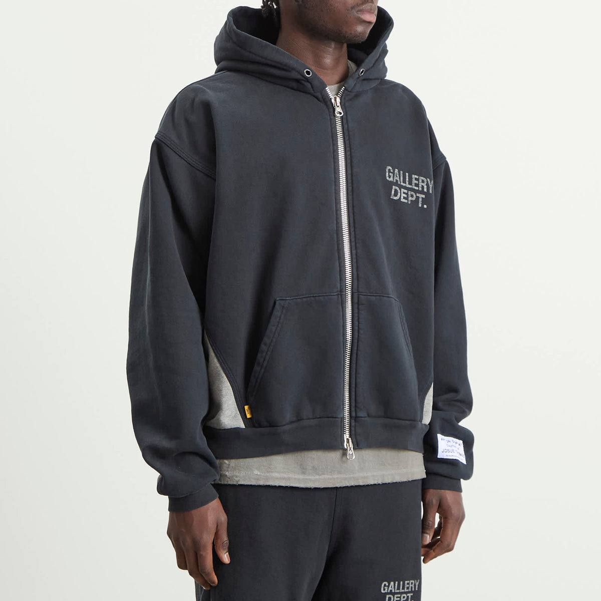 Gallery Dept. Contrast Panel Zip Hoodie