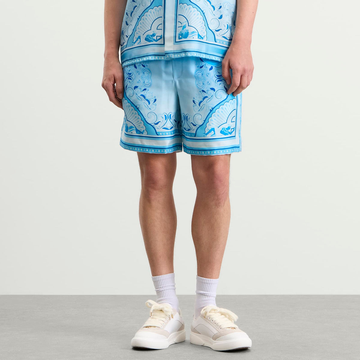 Casablanca Egyptian Rug Silk Shorts