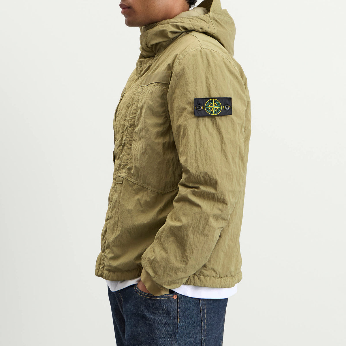 Stone Island Warp Rib Nylon-TC Hooded Jacket
