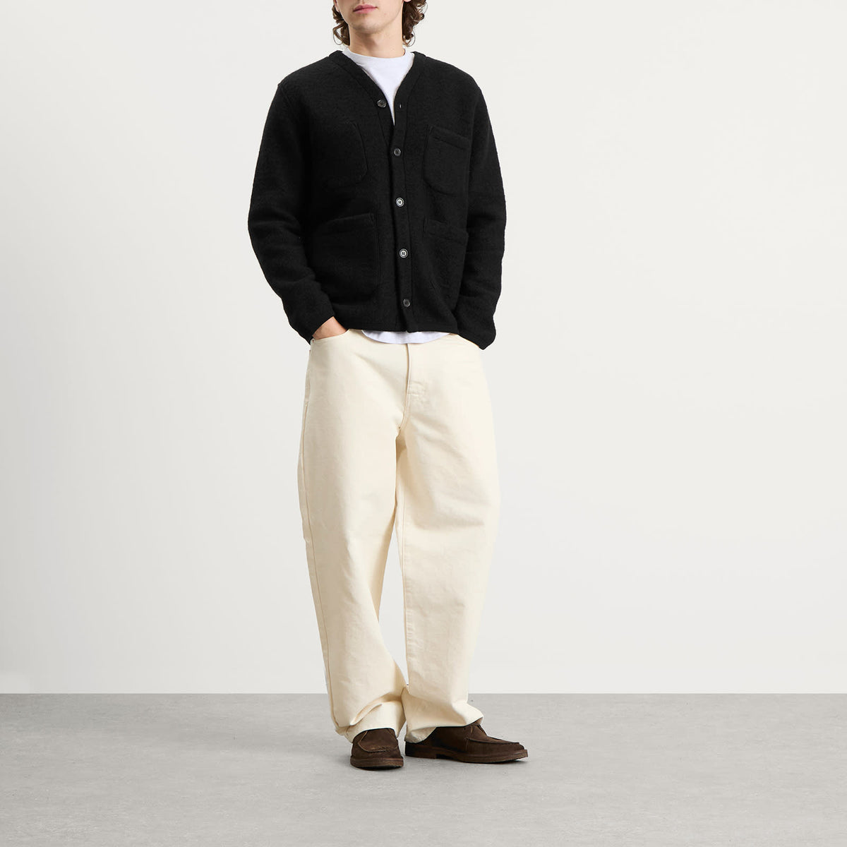 Universal Works Wool Fleece Cardigan