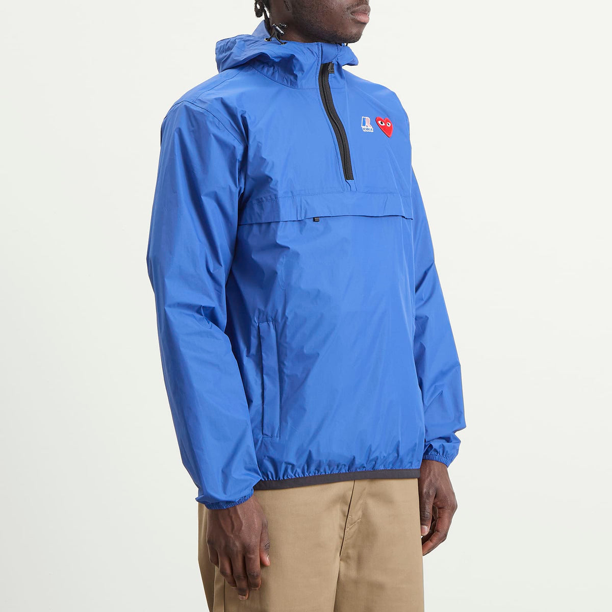 Comme des Garçons Play x K-Way Half Zip Packable Jacket