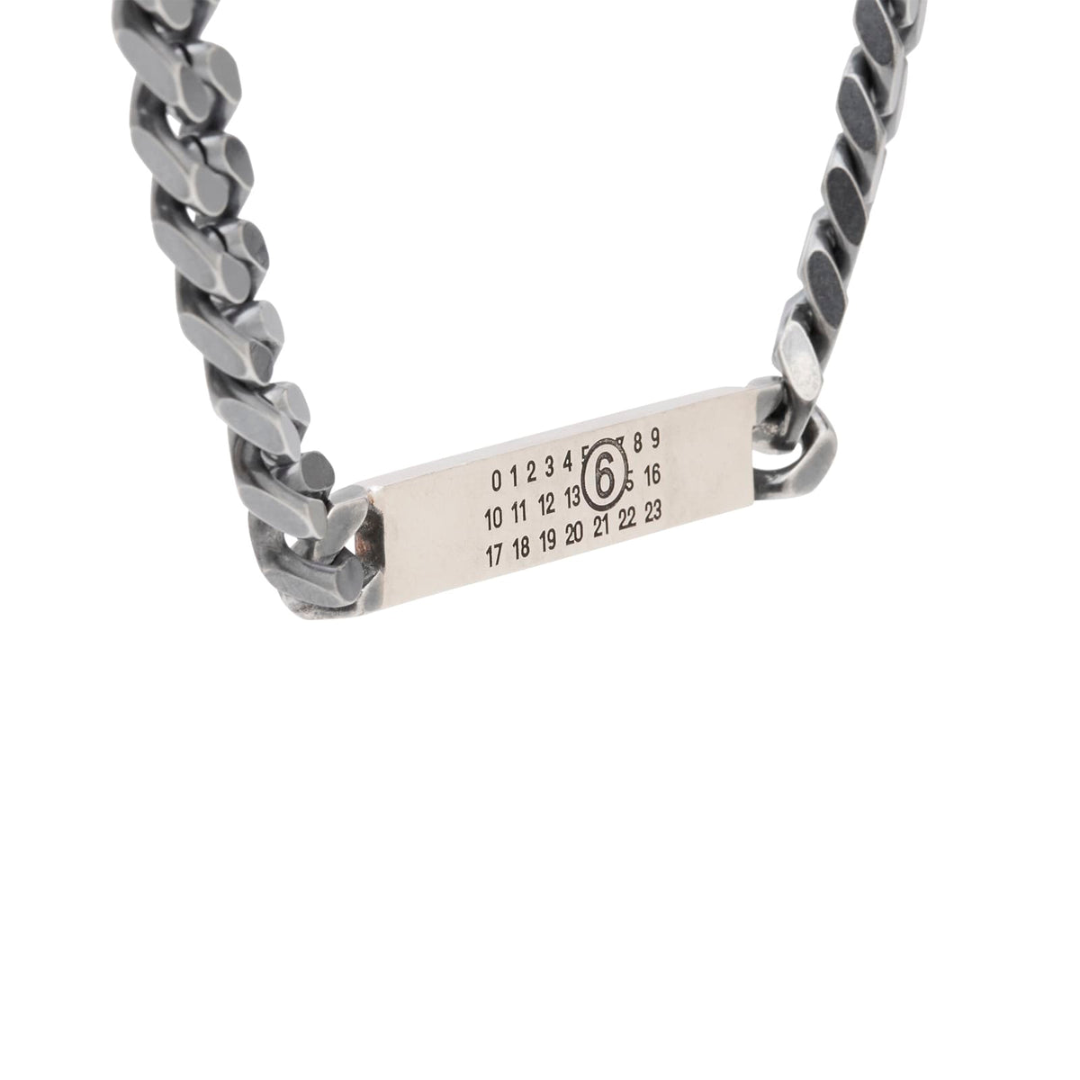 MM6 Maison Margiela ID Tag Curb Necklace