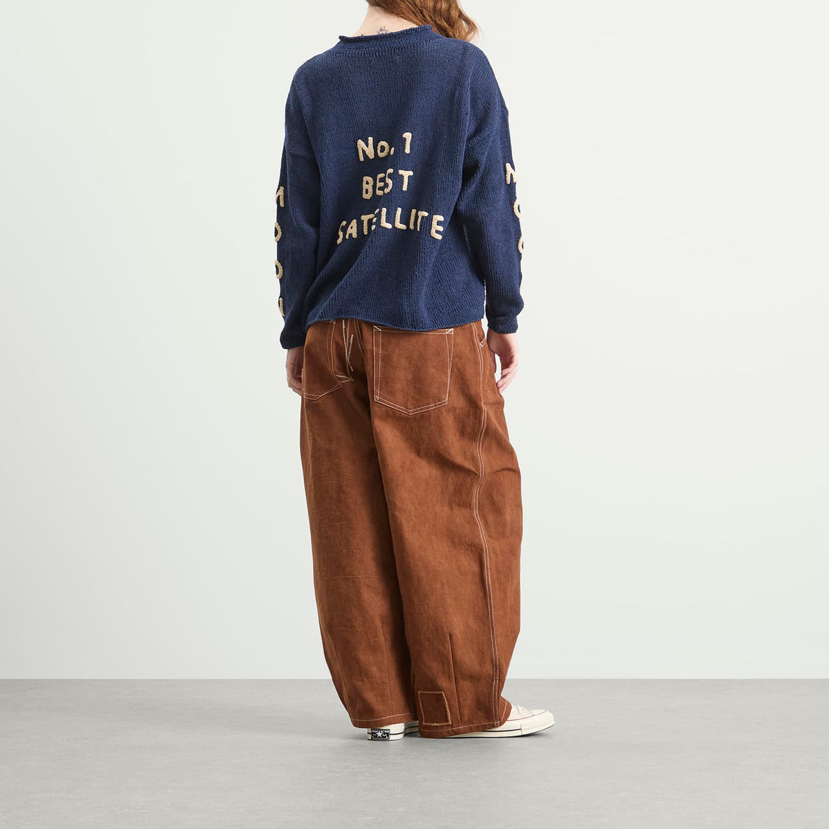Story mfg. Hand Knit Twinsun Roll Neck