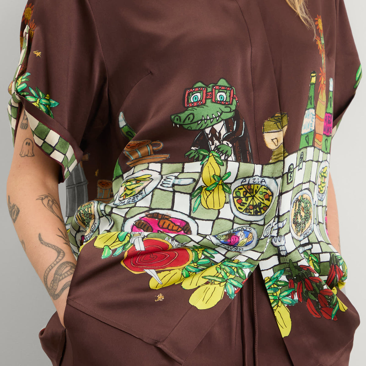 ALÉMAIS Fredo Silk Shirt