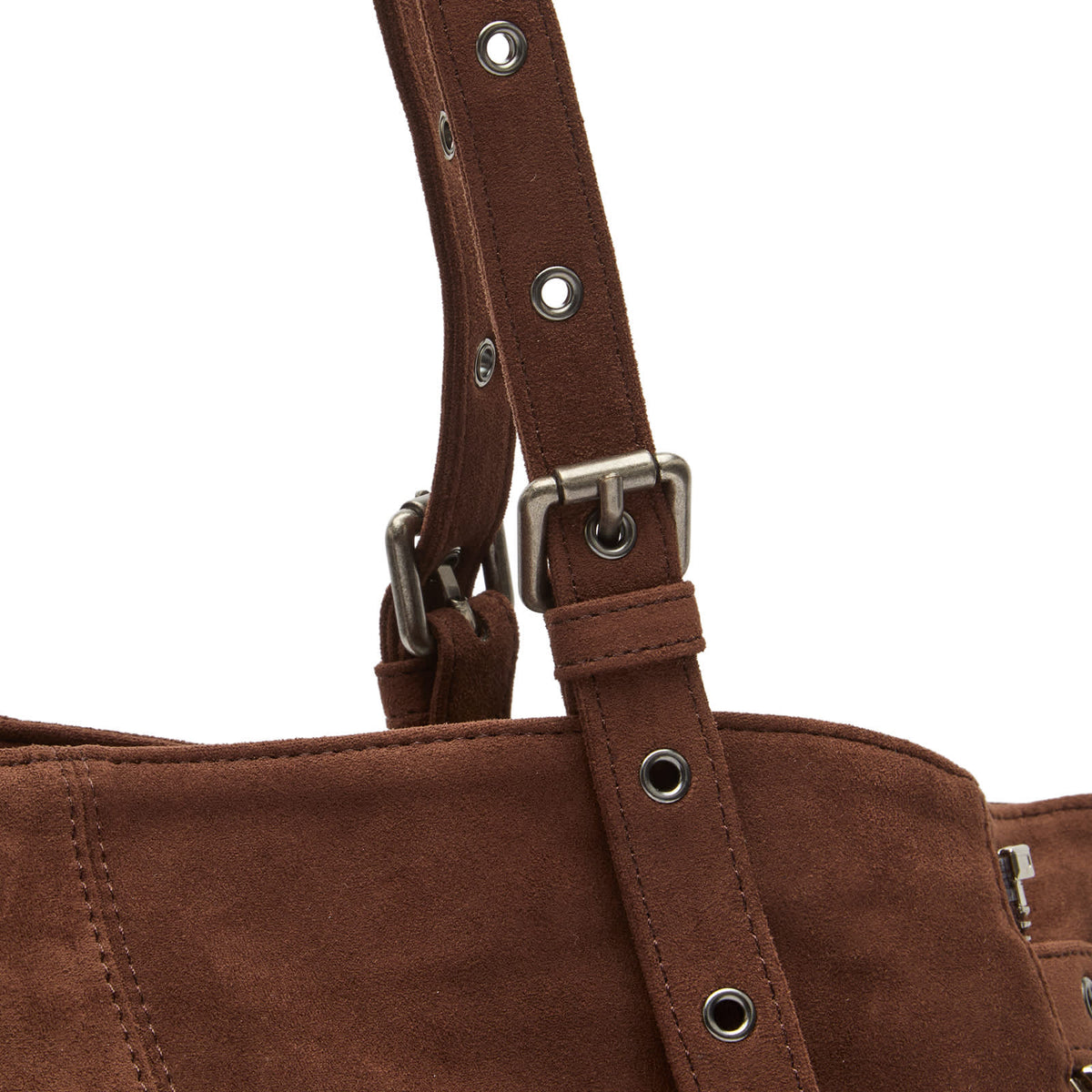 SAMO ONDOH Zipper Shopper Shoulder Bag