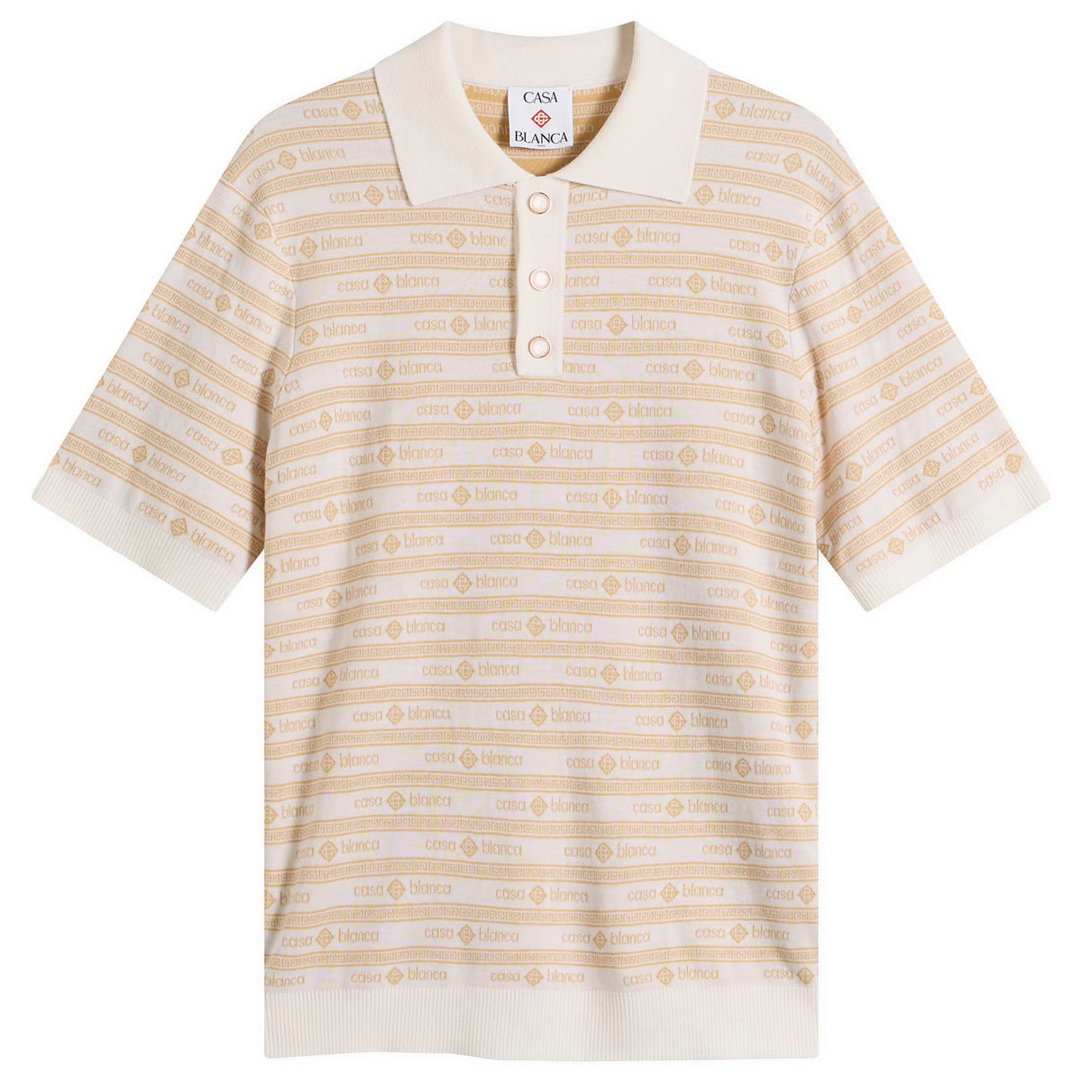 Casablanca Wordmar Merino Wool Polo