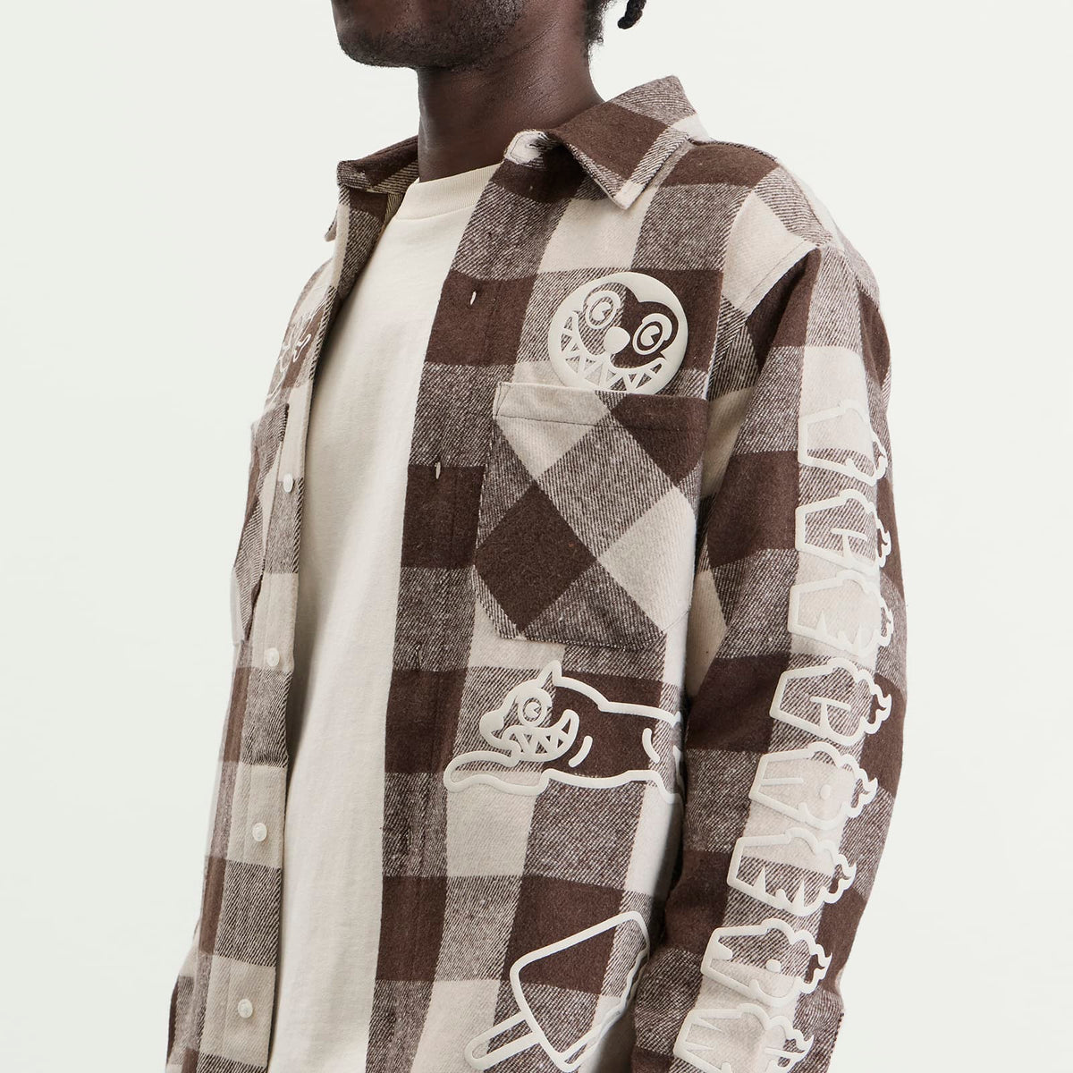 ICECREAM Multi Logo Check Ls Shirt