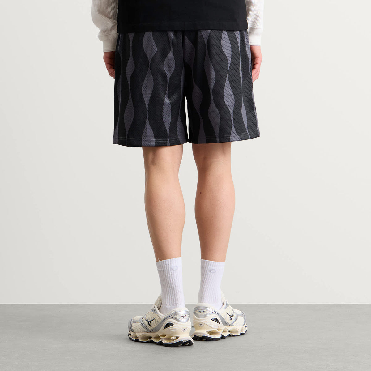 By Parra Waved Mesh Shorts