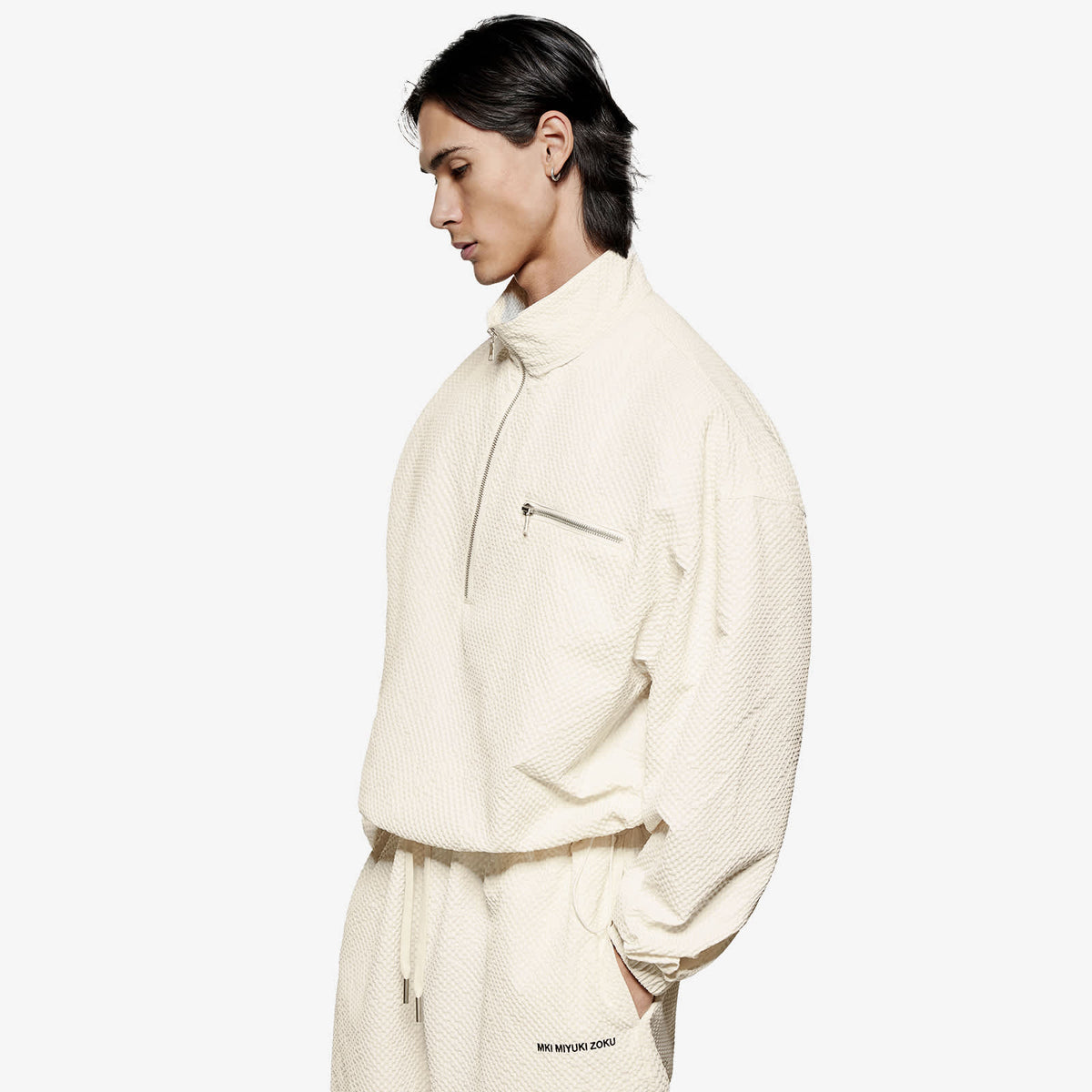 MKI Seersucker Quarter Zip