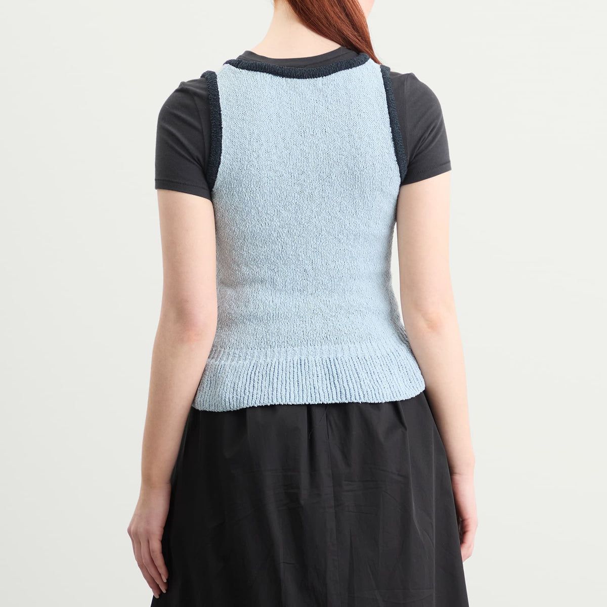 Kijun Corsage Ruffle Knit Vest