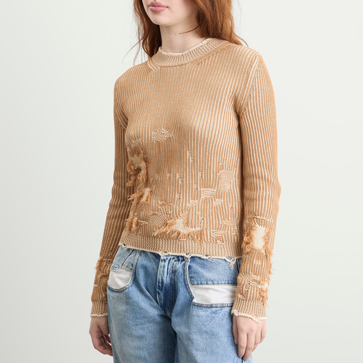 MM6 Maison Margiela Shredded Knit Jumper