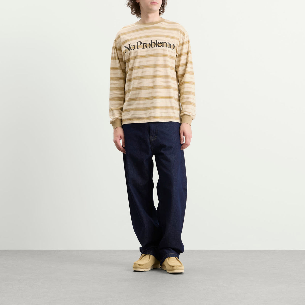No Problemo No Problemo Striped LS Tee
