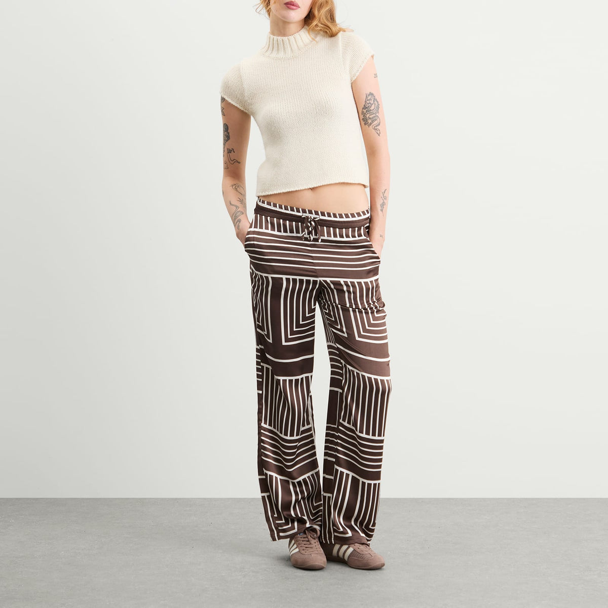 4th & Reckless Amira Print Trousers