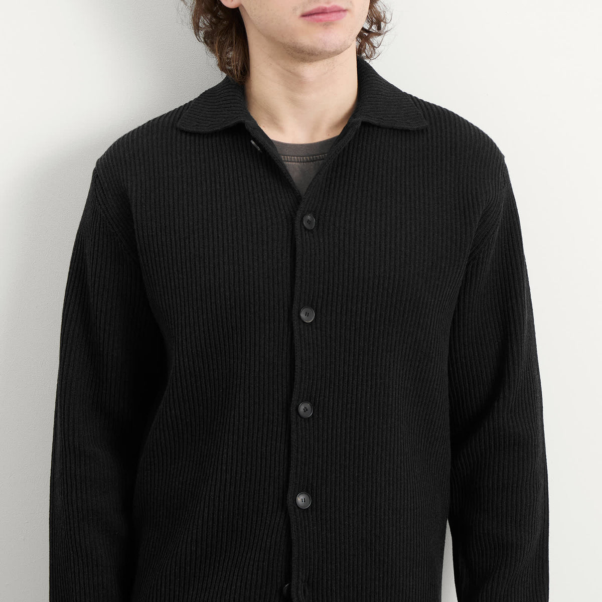 Auralee Rib Knit Cardigan