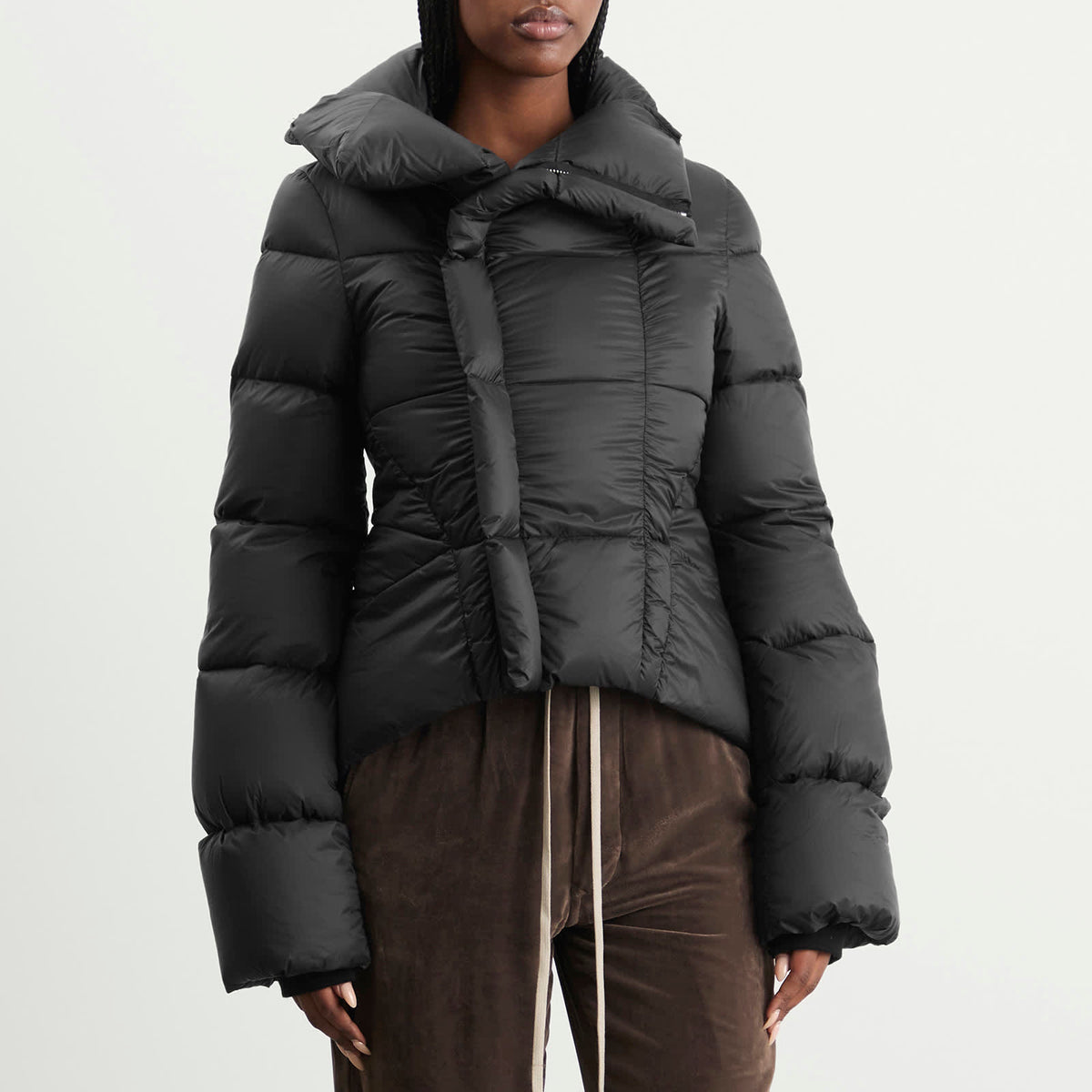 Rick Owens Naska Duvet High Neck Padded Jacket