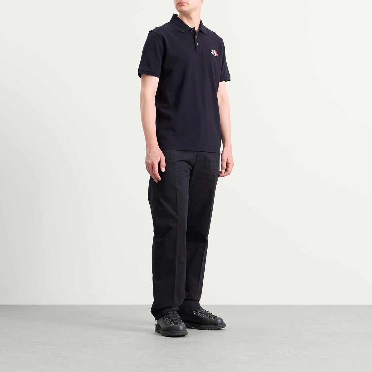 Moncler Cotton Pique Logo Polo