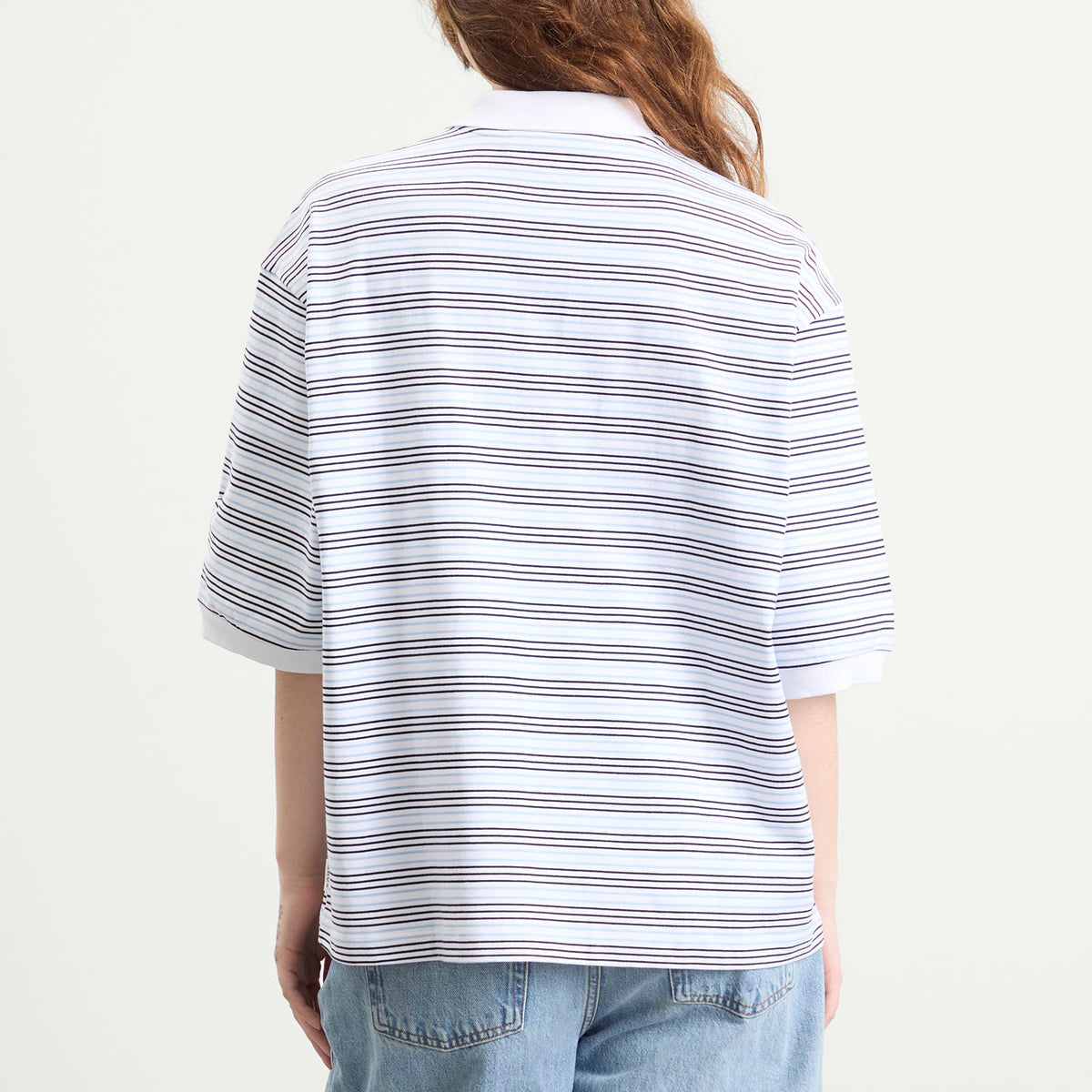 Rohe Striped oversized polo
