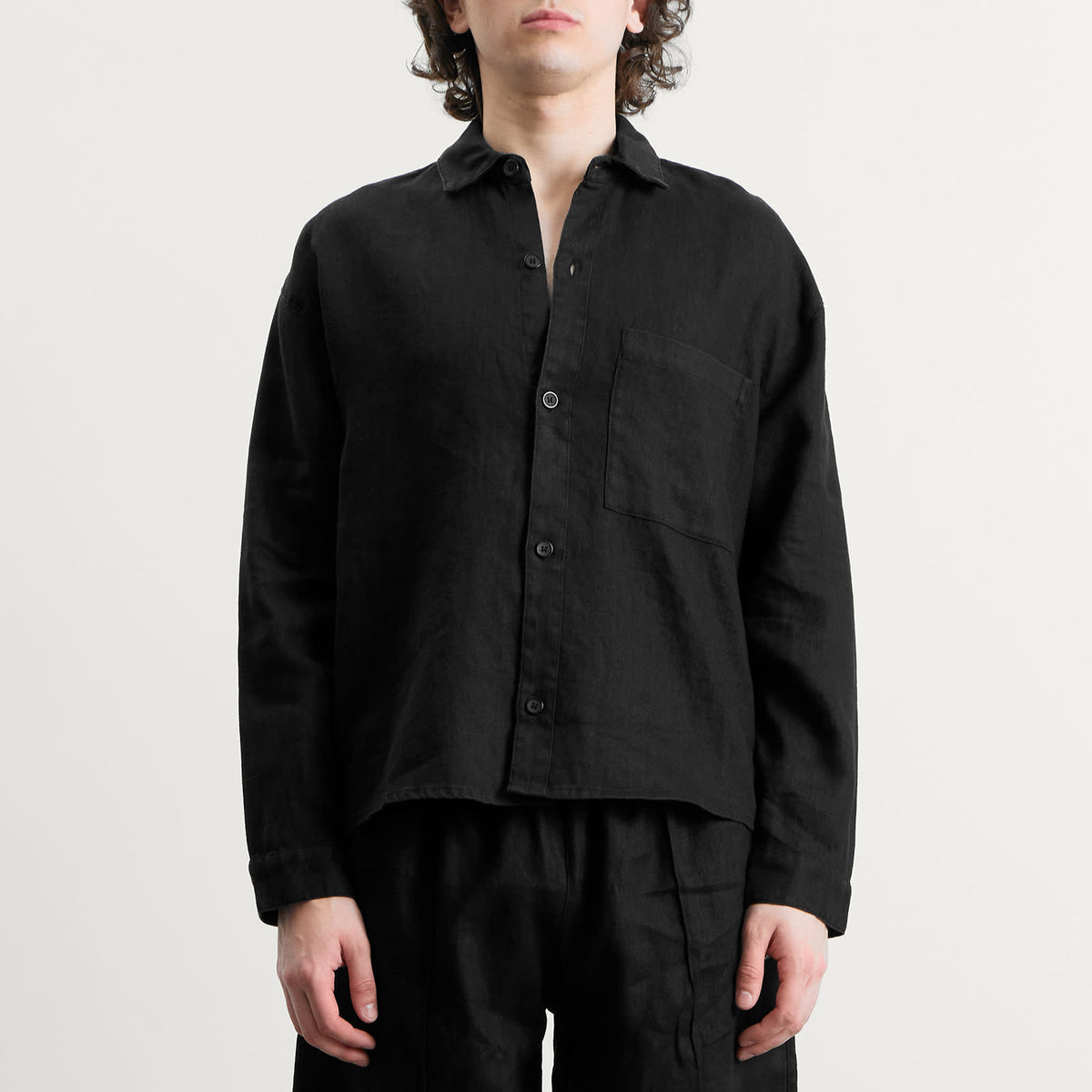 MKI Linen Box Dress Shirt