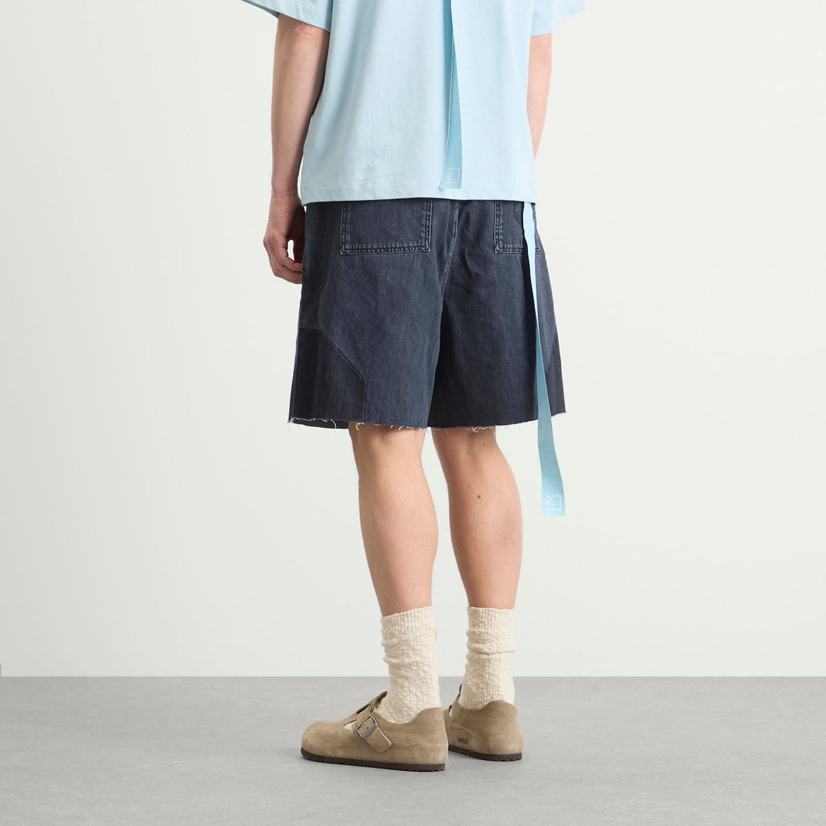 EBiT Octagon Patch Denim Lofty Shorts