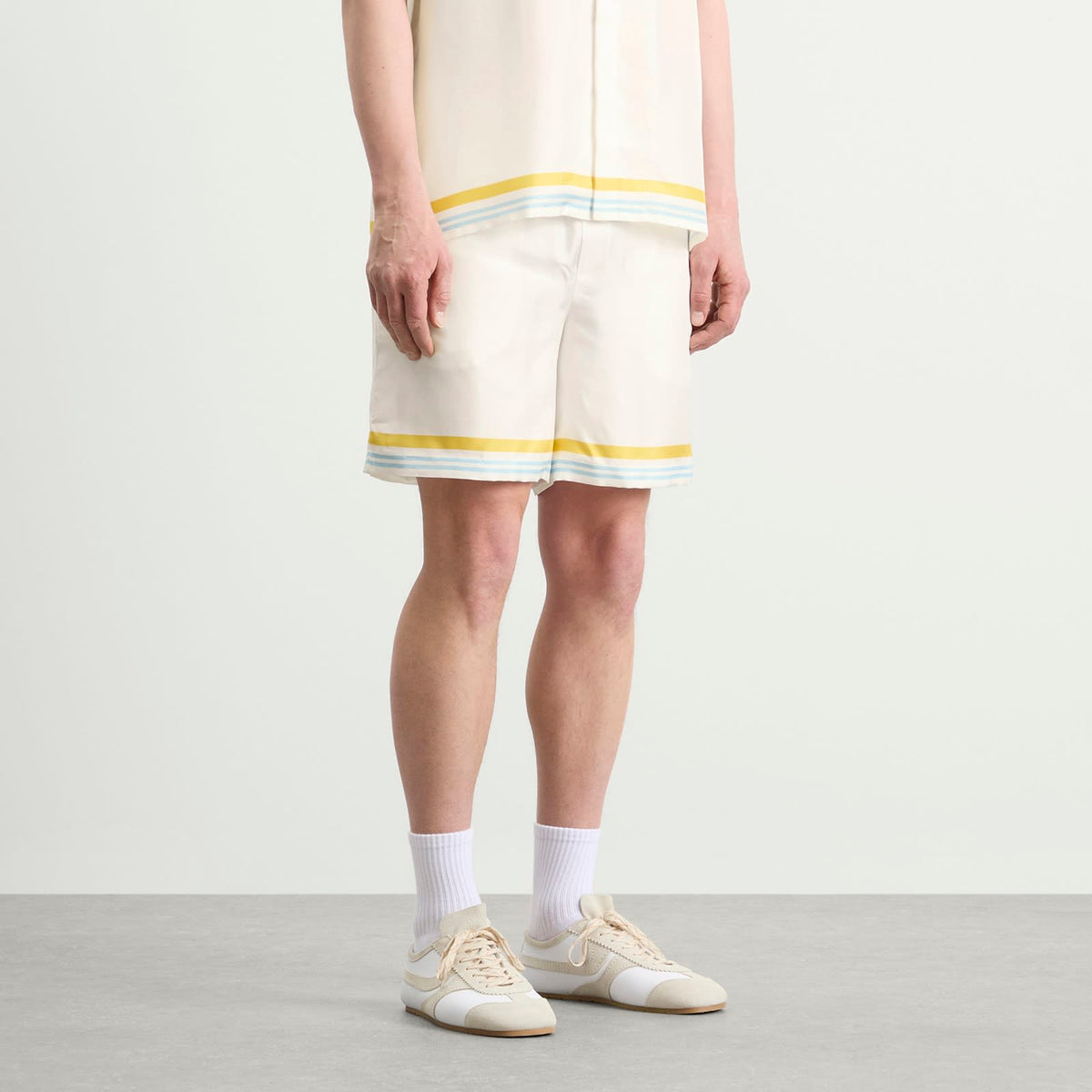 Casablanca Tennis Landscape Silk Shorts