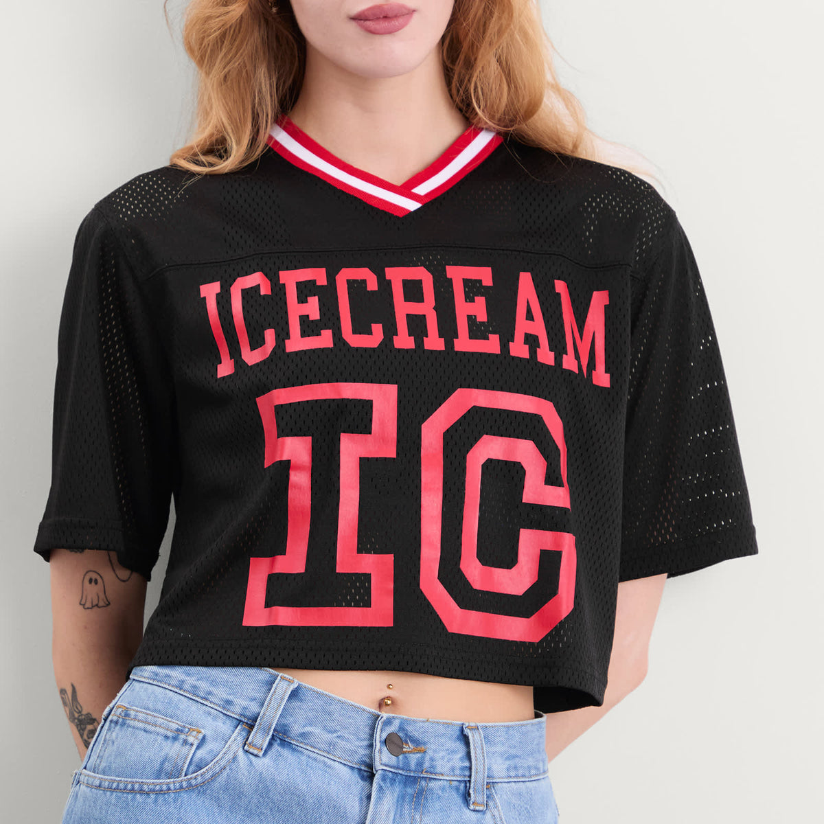 ICECREAM Cropped Football Jersey