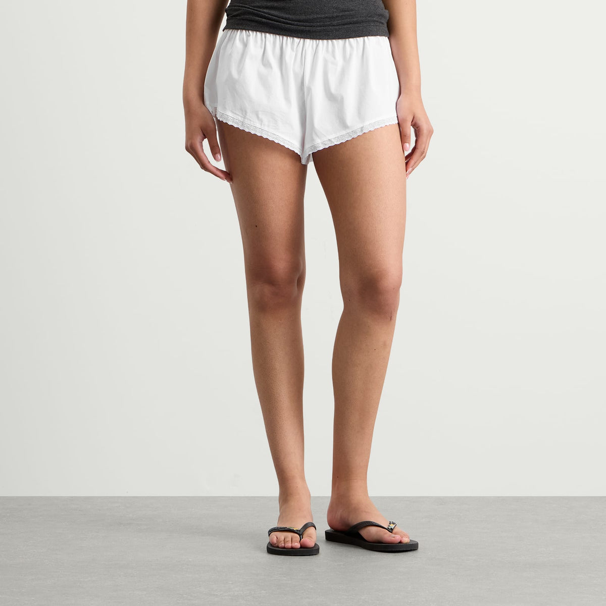 Skims Garment Washed Poplin Short