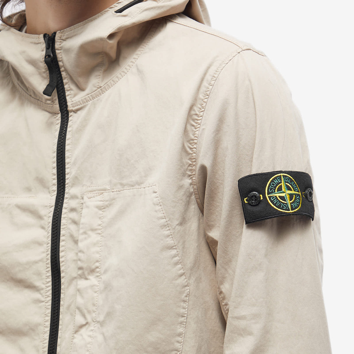 Stone Island Supima Cotton Twill Stretch Hooded Jacket