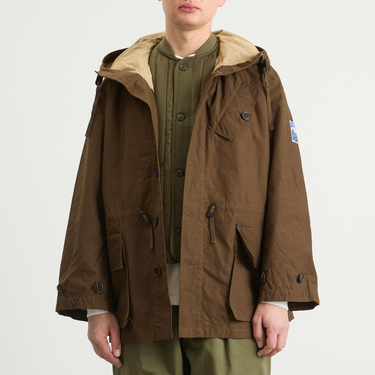 Universal Works British Waxed Cotton Boston Parka