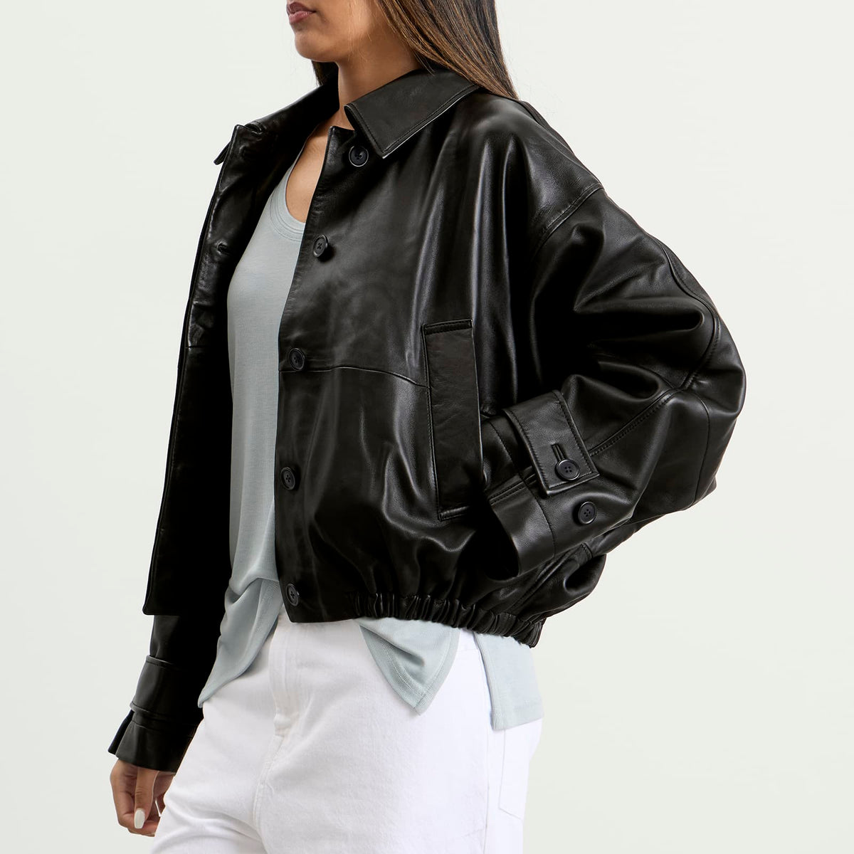 Róhe Leather Blouson Jacket