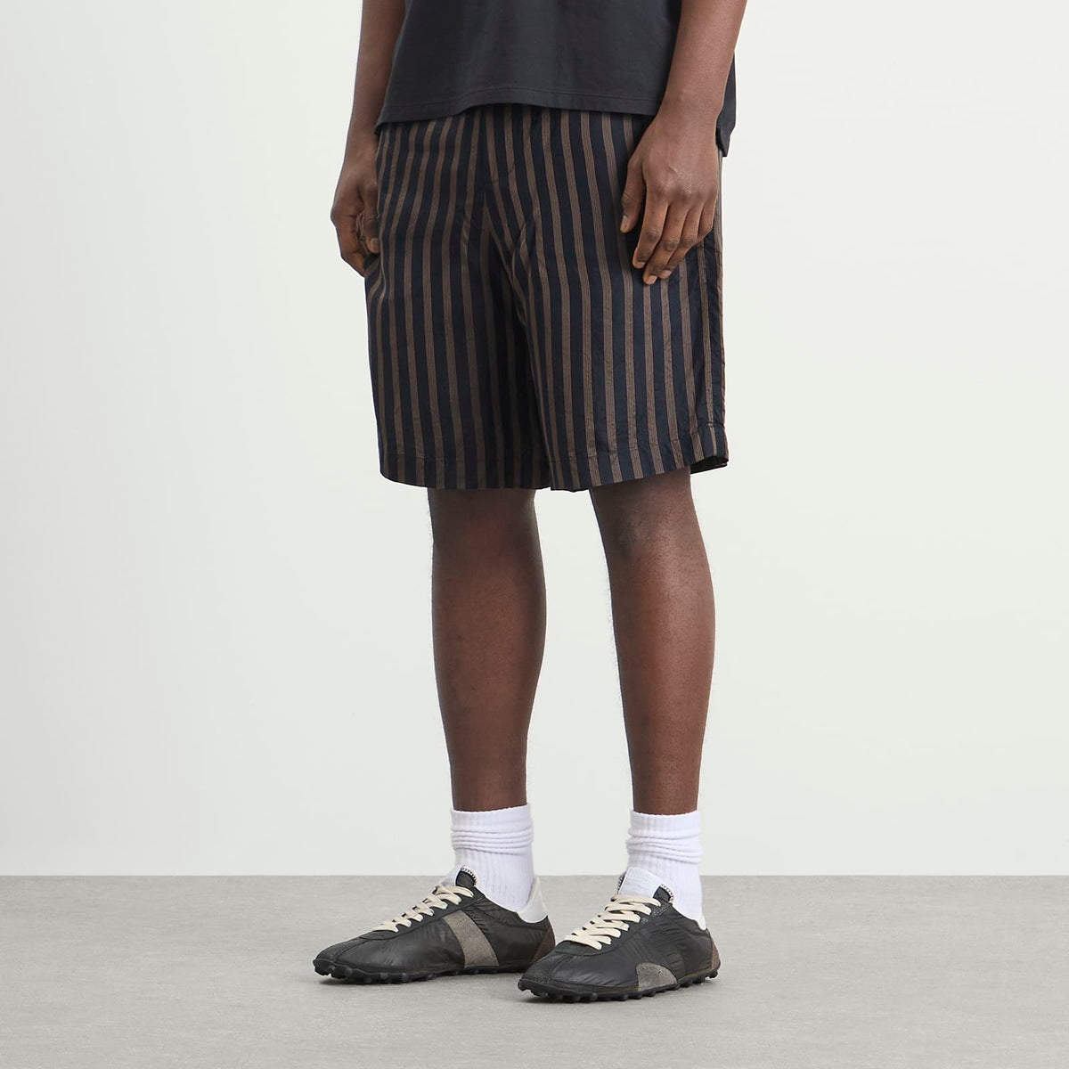 Dries Van Noten Stripe Cupro Shorts
