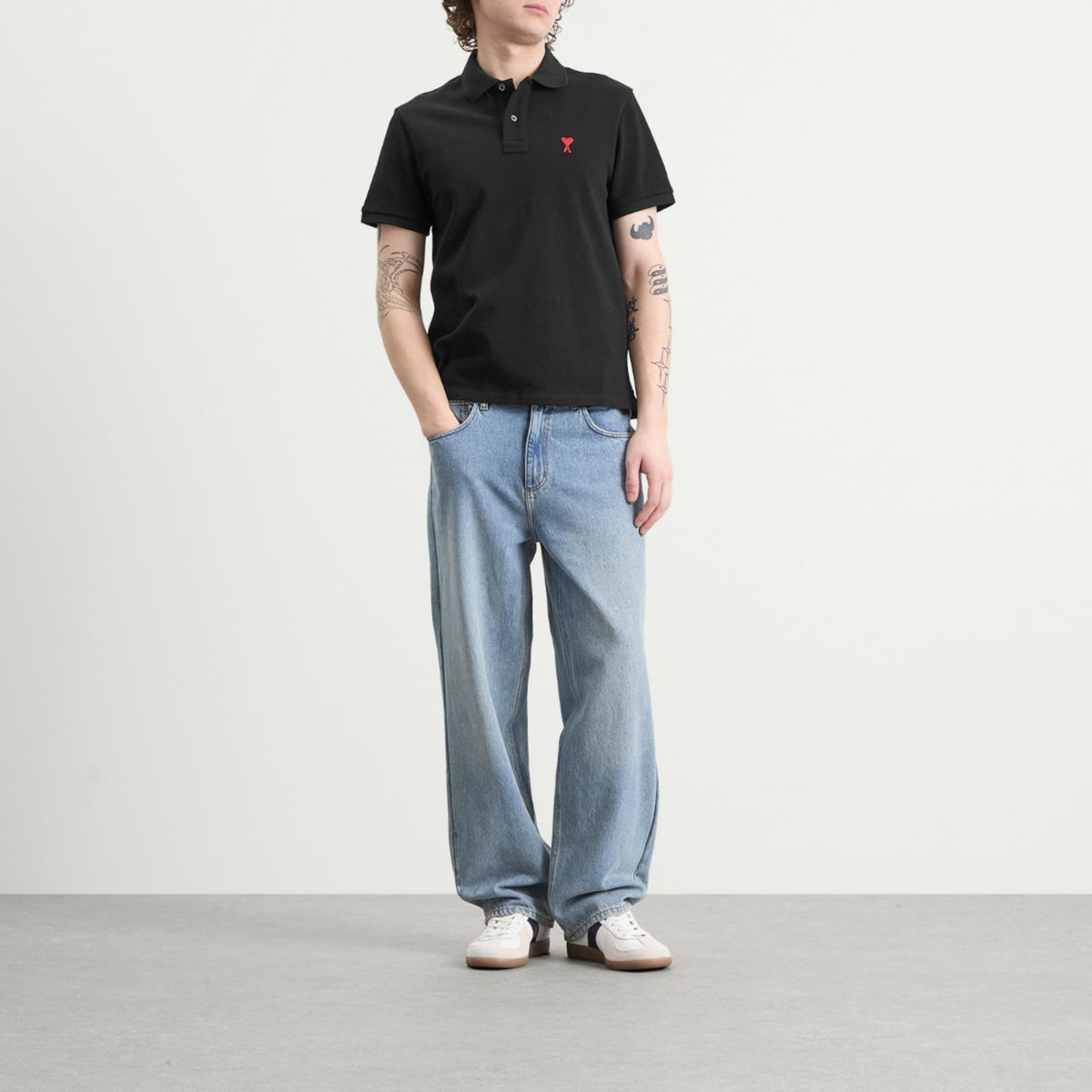 AMI Paris Small A Heart Polo