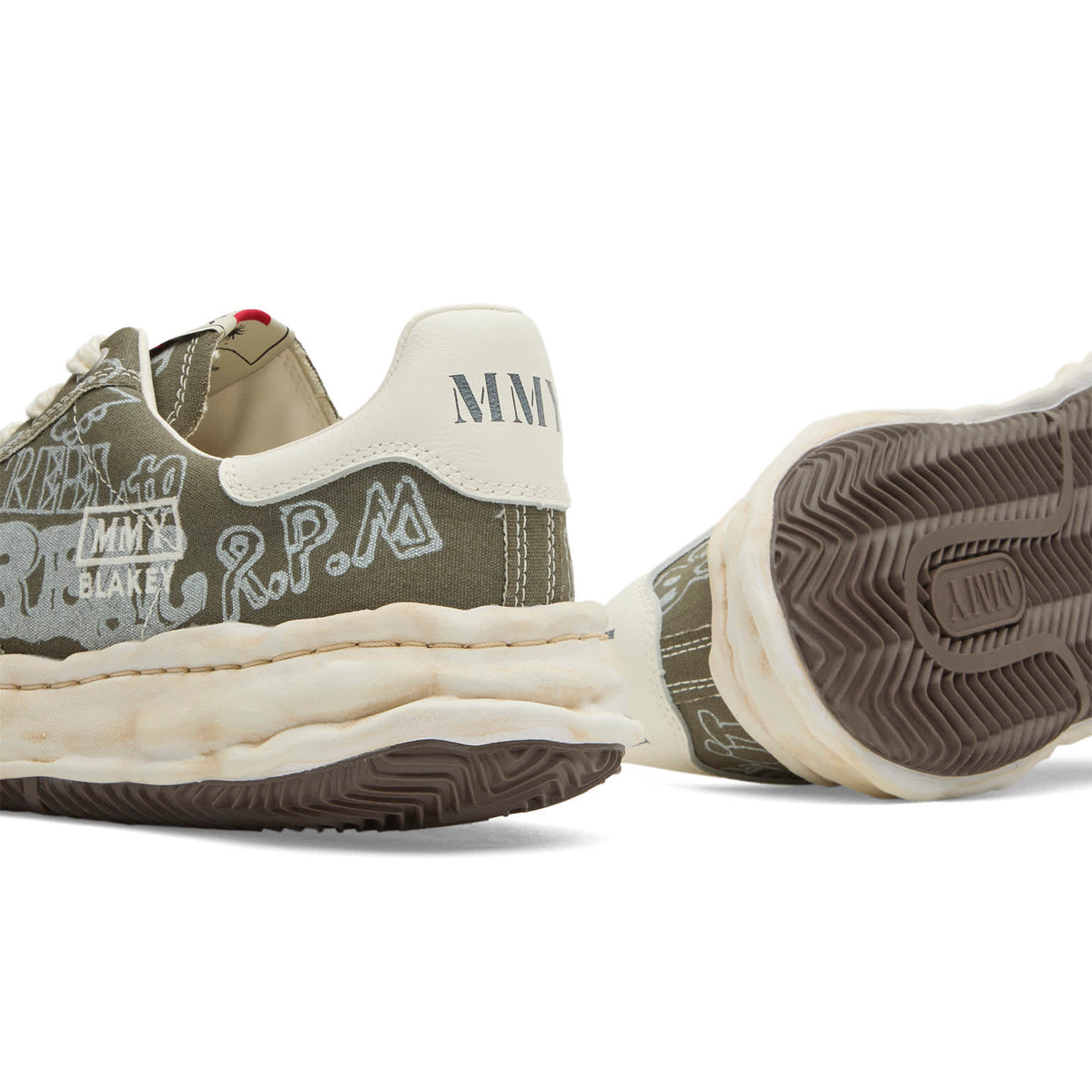 Maison Mihara Yasuhiro Blakey Graffiti Print Sneaker