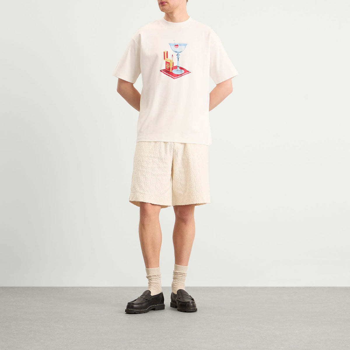 Drôle de Monsieur Monogramme Towelling Shorts