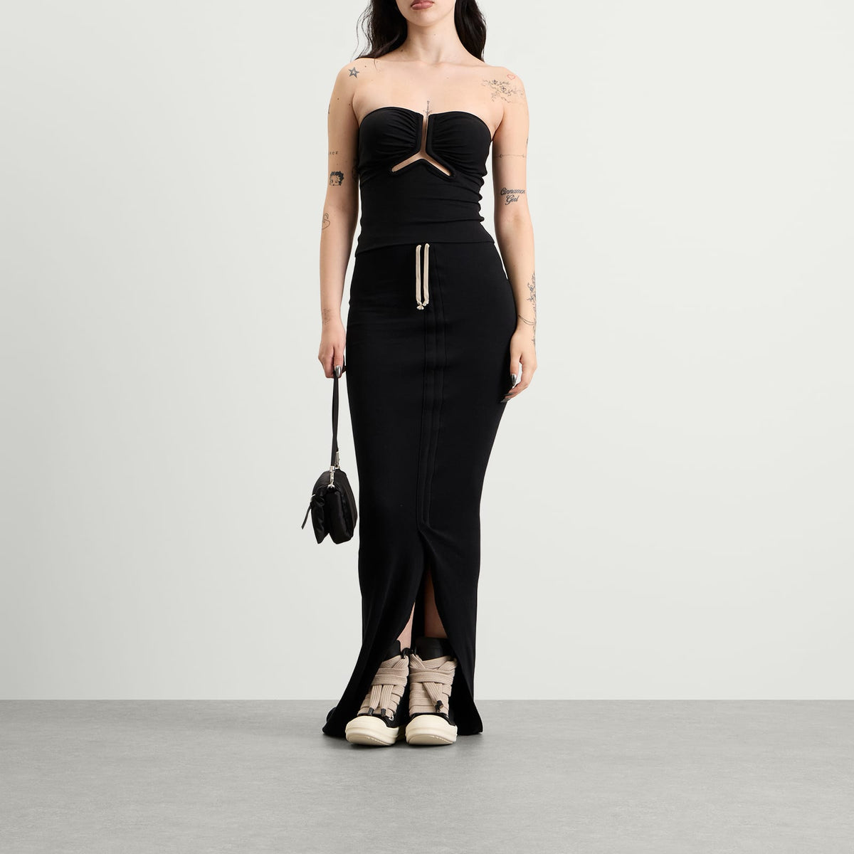Rick Owens Alannah Cropped Bustier Top
