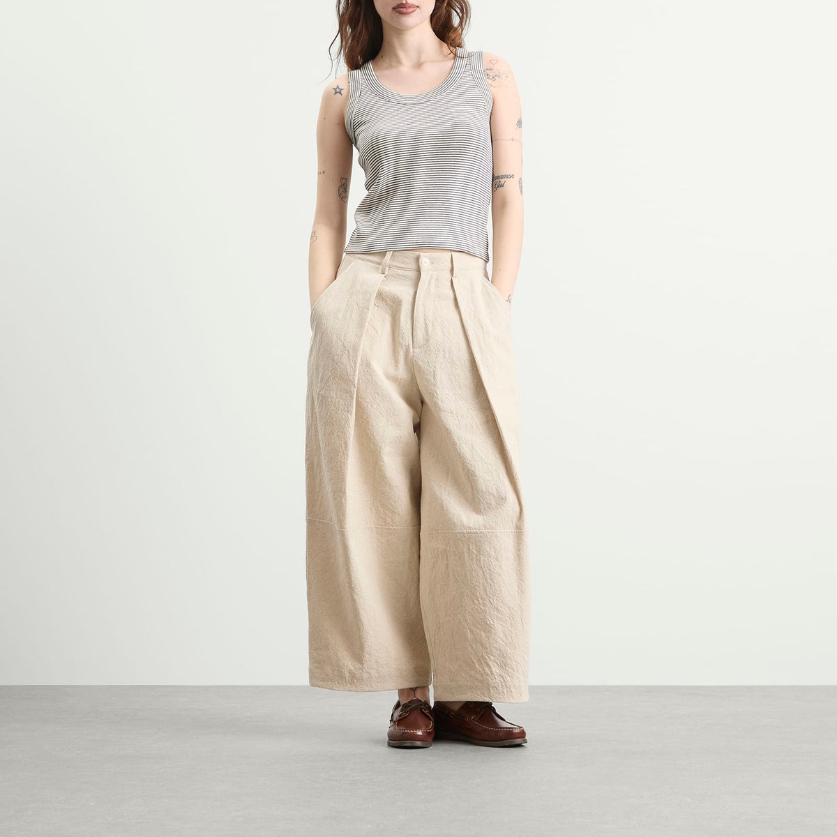 YMC Deadbeat Linen Trousers