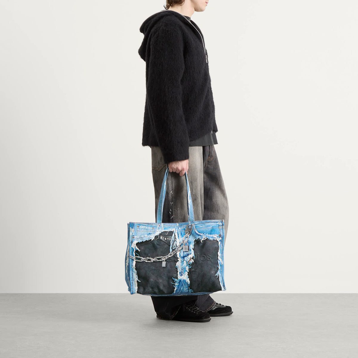 Acne Studios Trompe l’oeil Print Tote Bag
