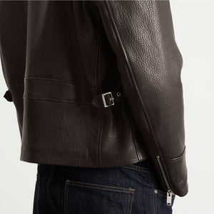 Second Layer Rider Leather Jacket Black – END.