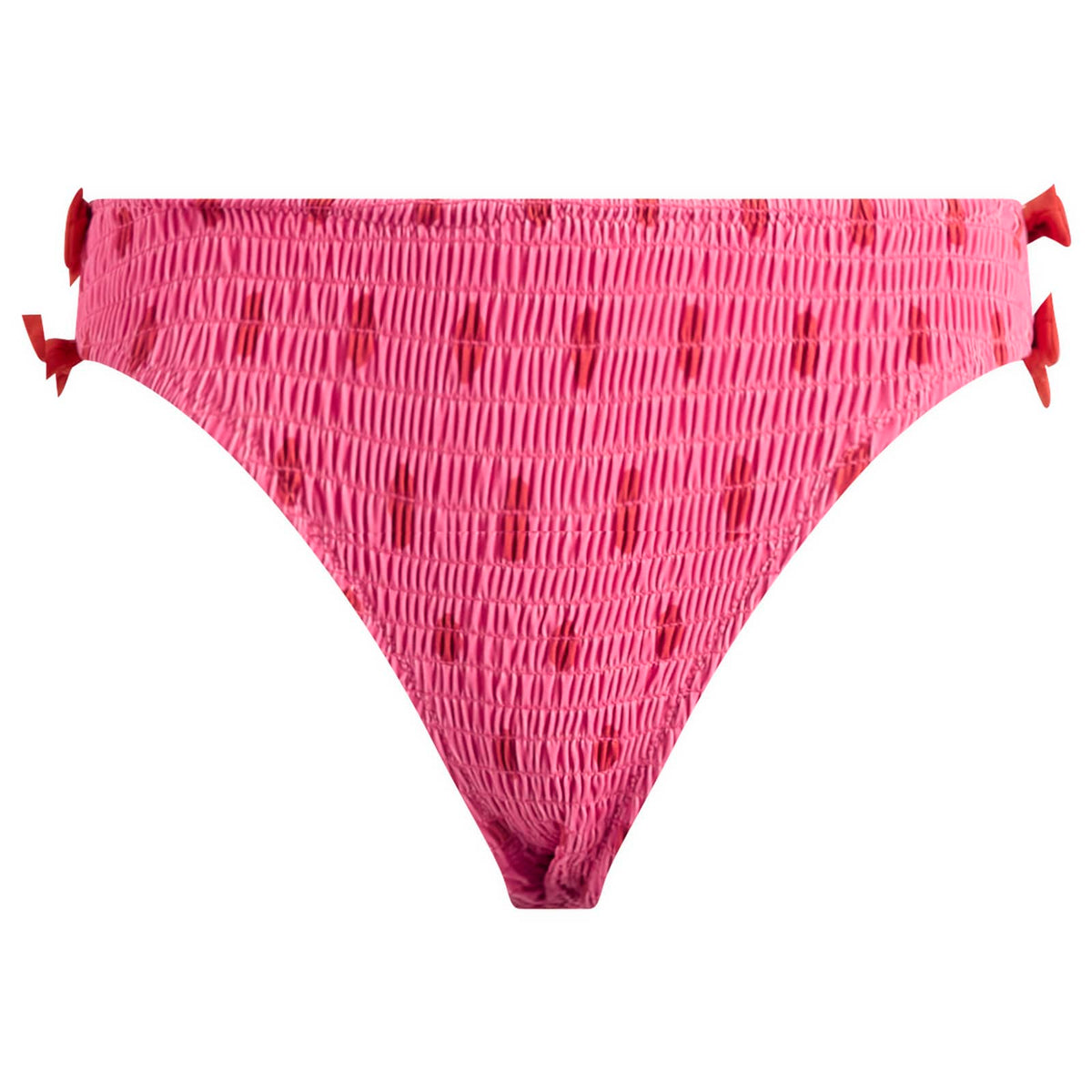 Damson Madder Shirred Bow Bikini Bottom