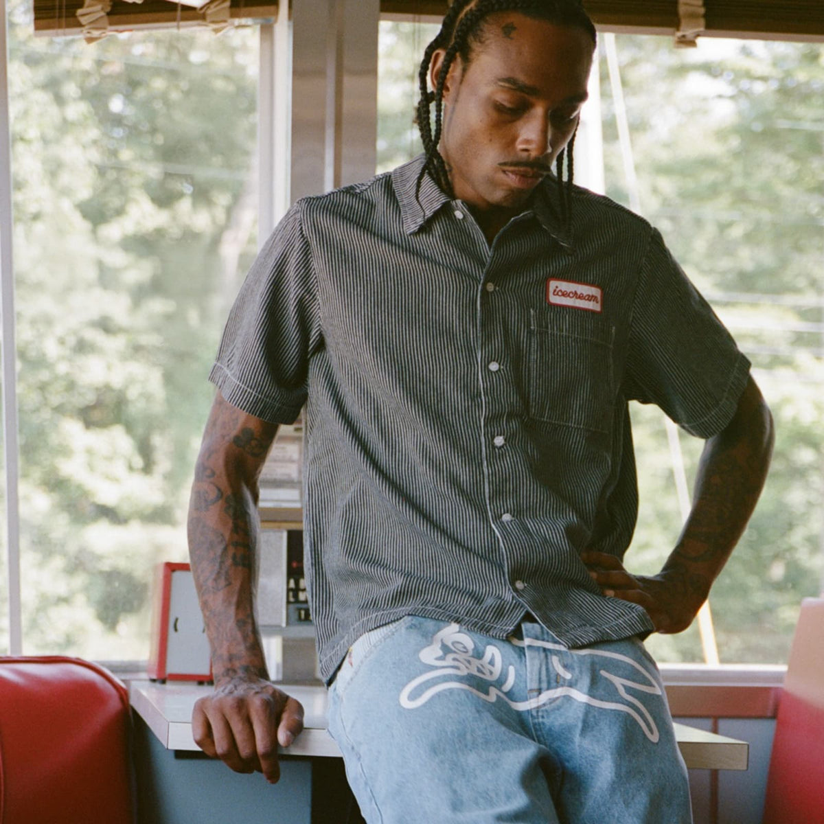 END. x ICECREAM Popsicle Hickory Denim Shirt