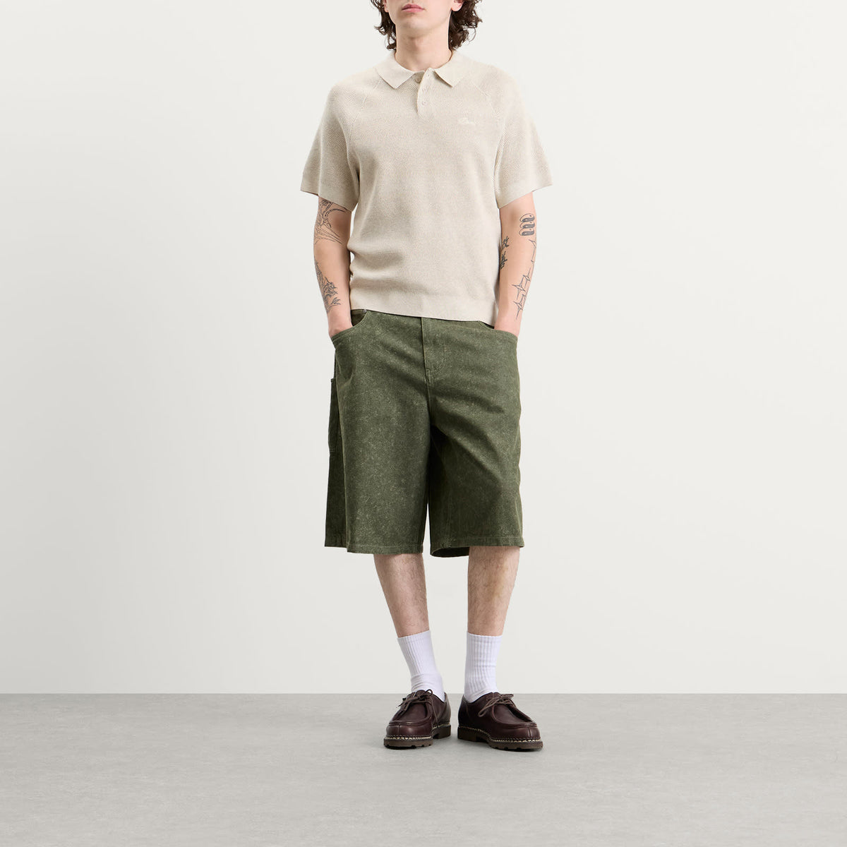 Dime Cable Knit Polo