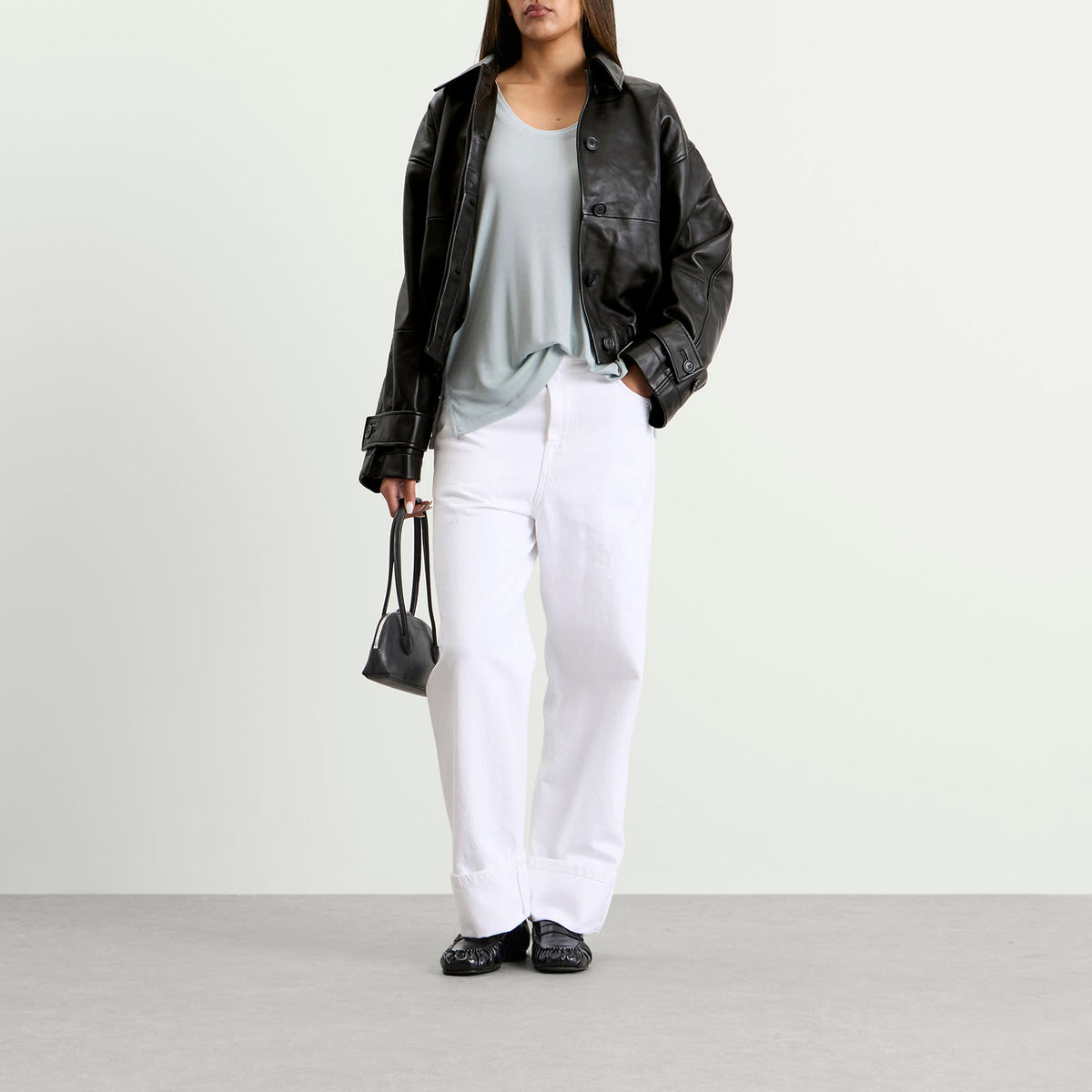 Róhe Leather Blouson Jacket