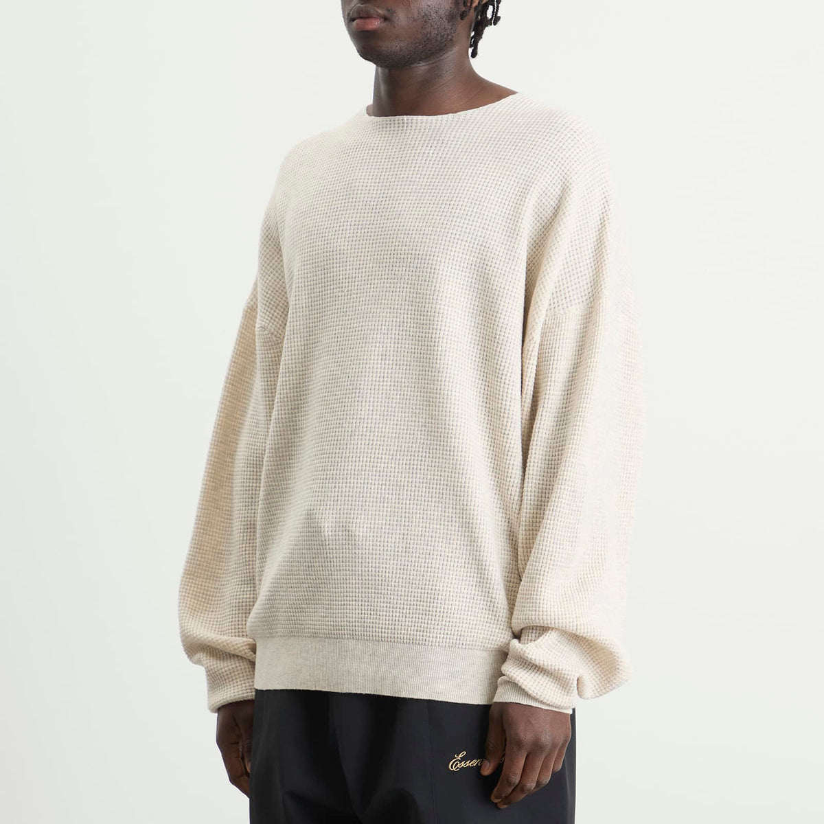 Fear of God ESSENTIALS Signature Waffle 90s Crew Neck Sweats