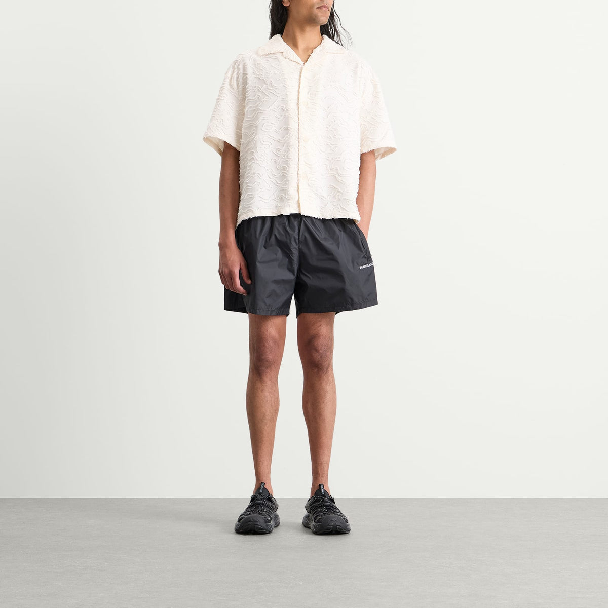 MKI Jacquard Fringe Vacation Shirt