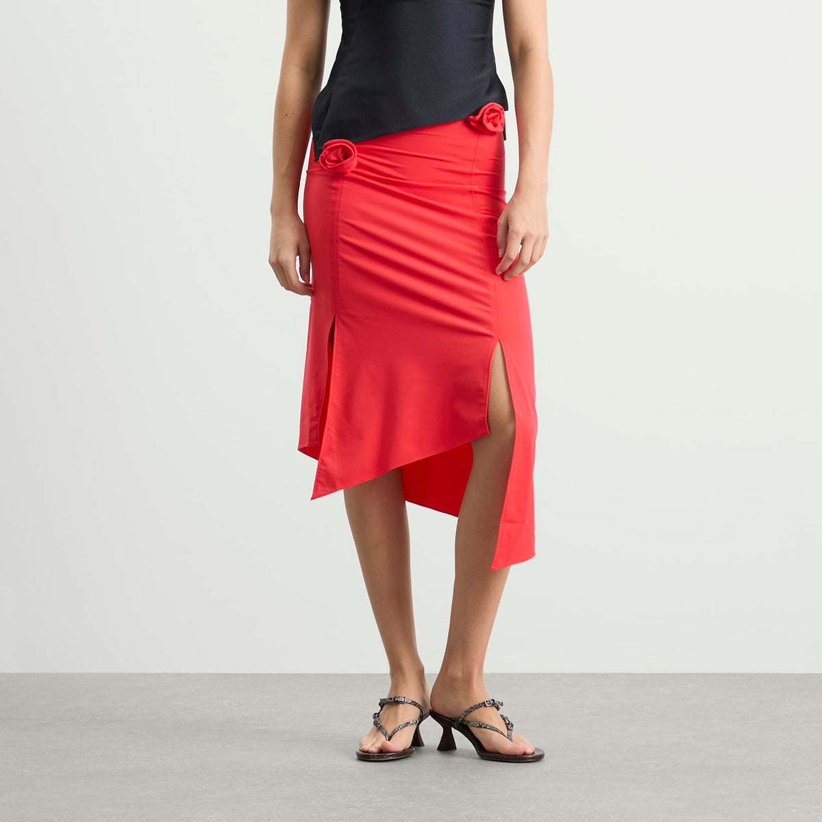Coperni FLOWER MIDI SKIRT